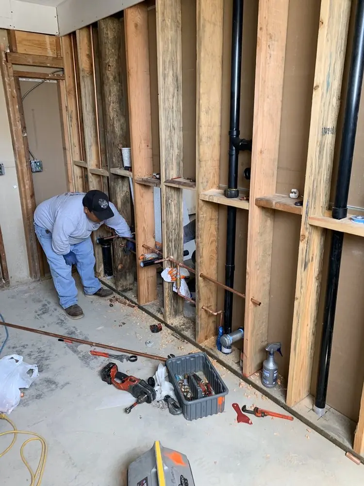 Commercial rough-in plumbing for Gas Line Repair in Sandy
